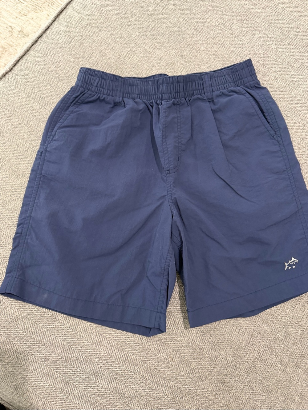 Southern Tide Boys Navy Elastic Waist Shorts